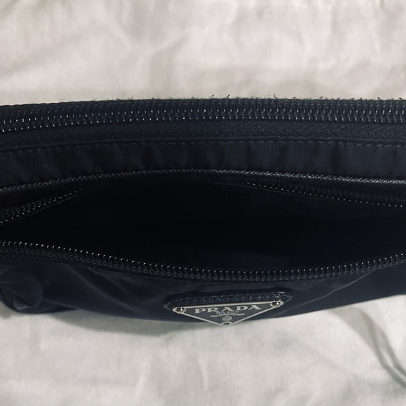 Prada Nylon Triangle Logo Plate Cross Body Waist Bag - Picture 12 of 15